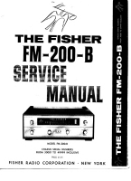 Fisher FM-200-B - Service Manual-30001-49999 